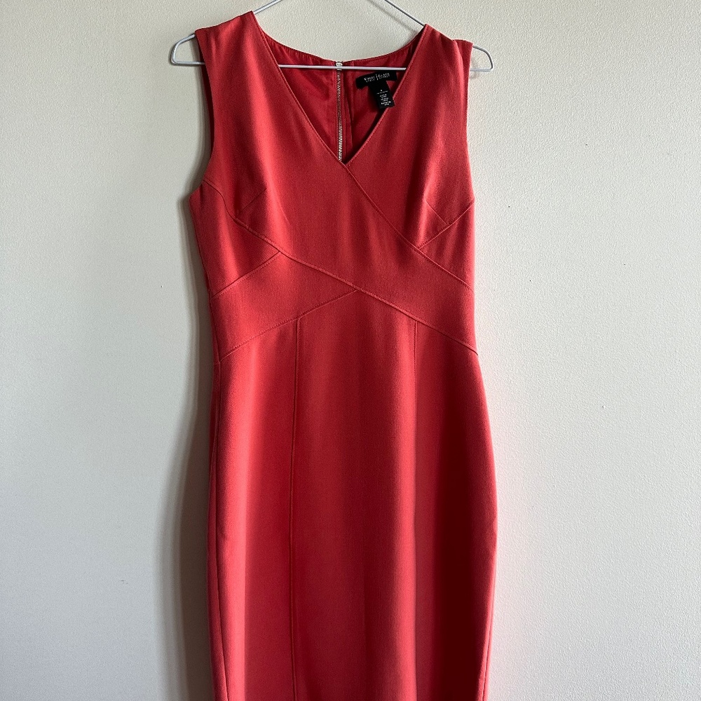 Peach White House Black Market Dress